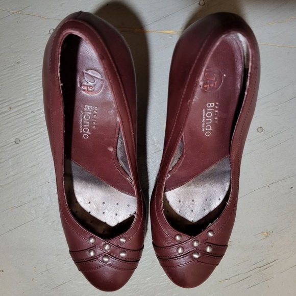Blondo Burgundy Leather Shoes Size 5 1/2 - Picture 2 of 8